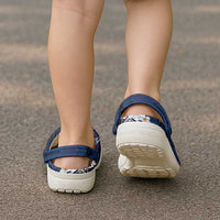 Blue Samoa Tattoo Clogs Shoes Plumeria Samoan Ocean Tatau Pattern - Polynesian Pride