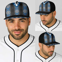Blue Taniko Aotearoa Baseball Net Cap Niho Taniwha Mix Poutama - Polynesian Pride