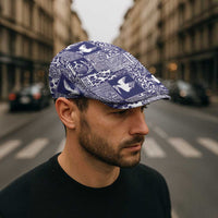 Blue Tonga Kilisimasi Fiefia Jeff Hat Pacific Patchwork Xmas Vibes - Polynesian Pride