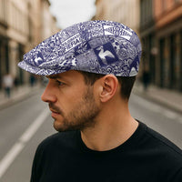 Blue Tonga Kilisimasi Fiefia Jeff Hat Pacific Patchwork Xmas Vibes - Polynesian Pride