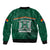 Hawaii Warriors Football Bomber Jacket Polynesian Palm and Hibiscus LT9