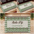 A custom doormat featuring a green Fijian Tribal Tapa pattern with a personalized family name at the center