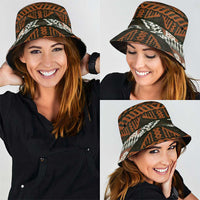 Bula Fiji Tapa Bucket Hat Fijian Masi Vintage Vibes - Polynesian Pride
