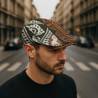 Bula Fiji Tapa Jeff Hat Fijian Masi Vintage Vibes - Polynesian Pride