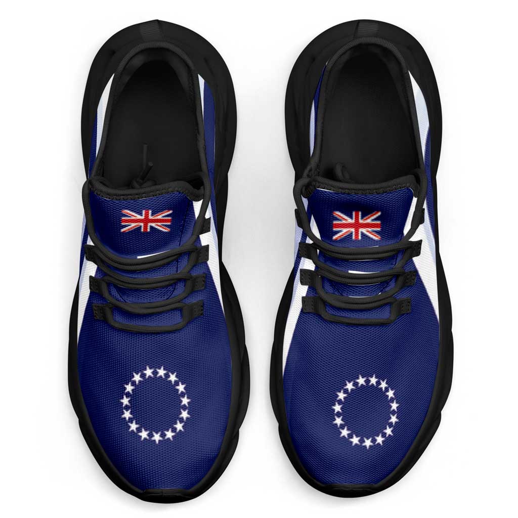Cook Islands Clunky Sneakers Flag-Inspired Curve Style LT05 - Polynesian Pride