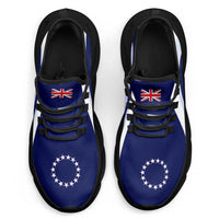 Cook Islands Clunky Sneakers Flag-Inspired Curve Style LT05 - Polynesian Pride