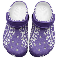 Cook Islands Rarotonga Clogs Shoes Polynesian Tribal Tattoo LT05 Purple - Polynesian Pride