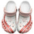 Coral Red Polynesian Tribal Turtle Floral Pattern Clogs Shoes - Polynesian Pride