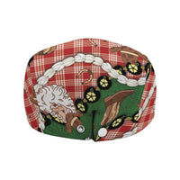 Cowboy Hawaii Mele Kalikimaka Jeff Hat Paniolo Kukui Nut Pikake Lei Red Version - Polynesian Pride