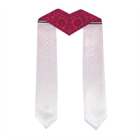 Custom Adi Cakobau School Graduation Stole With Fijian Tapa Pattern