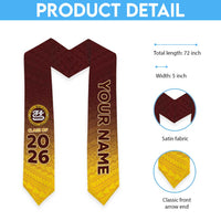 Custom American Samoa Graduation Stole Tafuna High School Polynesian Pattern