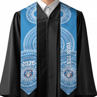 Custom Apifoou Tonga College Graduation Stole Class Of Year Tongan Ngatu Pattern LT14 - Polynesian Pride