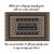 A custom doormat featuring a vintage Fijian Tribal Tapa pattern with a personalized family name at the center.