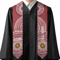 Custom Eua High School Tonga Graduation Stole Class Of Year Tongan Ngatu Pattern LT14 - Polynesian Pride