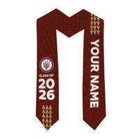 Custom Hawaii Castle High School Graduation Stole Kakau Pattern LT05 - Polynesian Pride