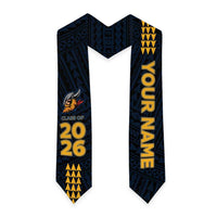 Custom Hawaii Hilo High School Graduation Stole Kakau Pattern LT05 - Polynesian Pride