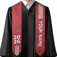 Custom Hawaii Kahuku High & Intermediate School Graduation Stole Kakau Pattern LT05 - Polynesian Pride