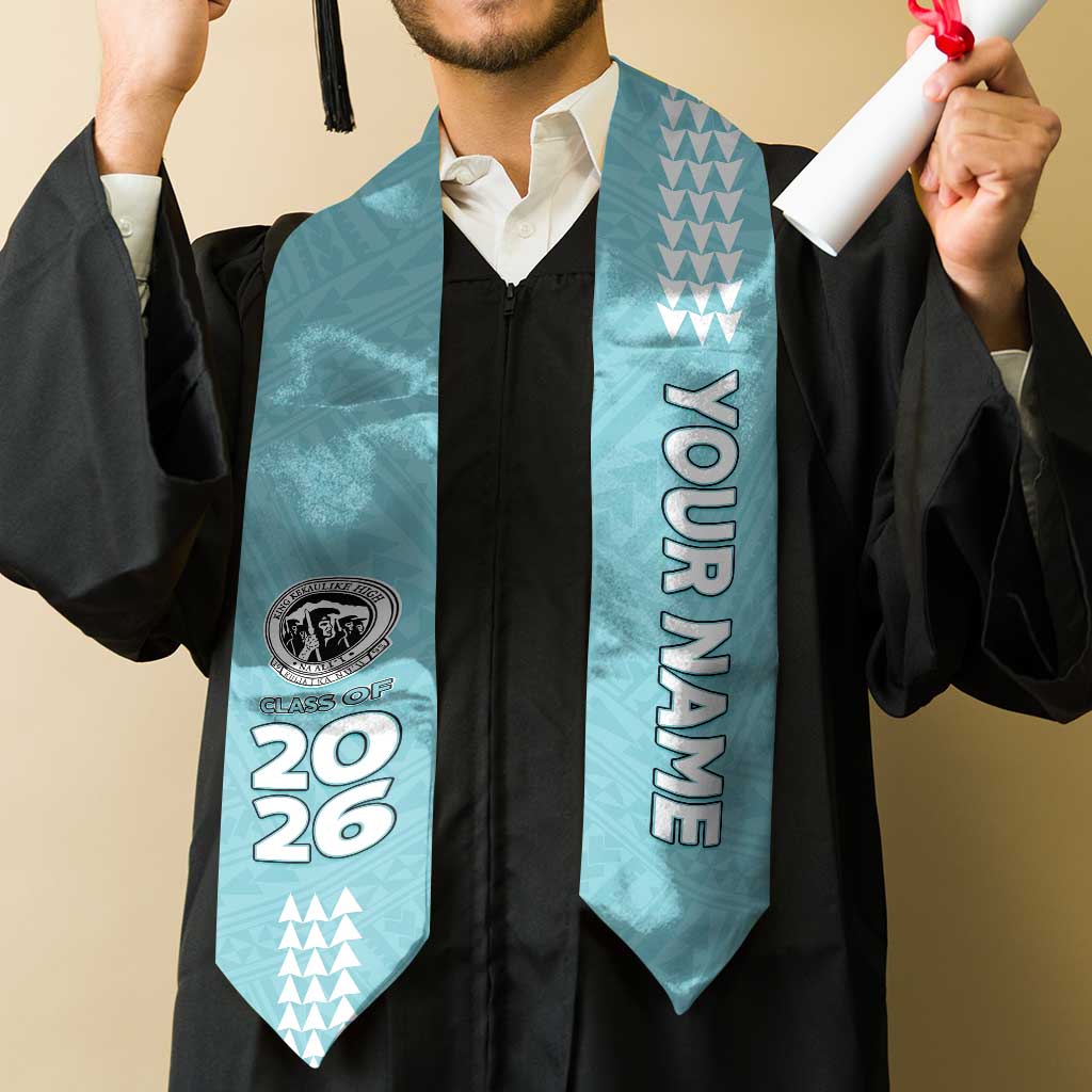 Custom Hawaii King Kekaulike High School Graduation Stole Kakau Pattern LT05 - Polynesian Pride