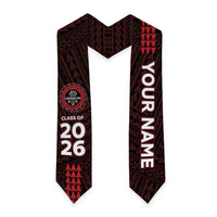 Custom Hawaii Lahainaluna High School Graduation Stole Kakau Pattern LT05 - Polynesian Pride