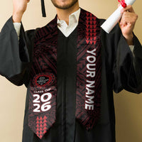 Custom Hawaii Lahainaluna High School Graduation Stole Kakau Pattern LT05 - Polynesian Pride