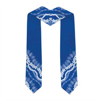 Custom Hawaii Maui High School Graduation Stole Tapa Pattern With Leis