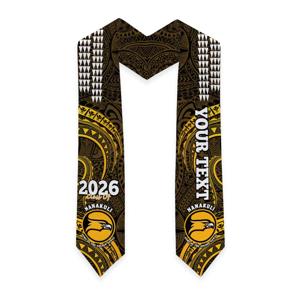 Custom Hawaii Nanakuli High and Intermediate School Graduation Stole Class Of Year Polynesian Kakau Pattern LT14 - Polynesian Pride
