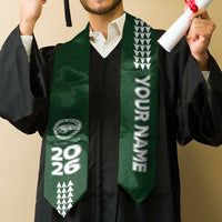 Custom Hawaii Olomana High & Intermediate School Graduation Stole Kakau Pattern LT05 - Polynesian Pride