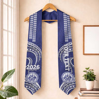 Custom Hawaii Waiakea High School Graduation Stole Class Of Year Polynesian Kakau Pattern LT14 One Size Blue - Polynesian Pride