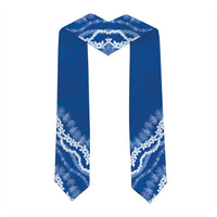 Custom Hawaii Waimea High School Graduation Stole Tapa Pattern With Leis