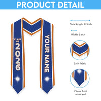 Custom Marshall Islands Graduation Stole Flag Style