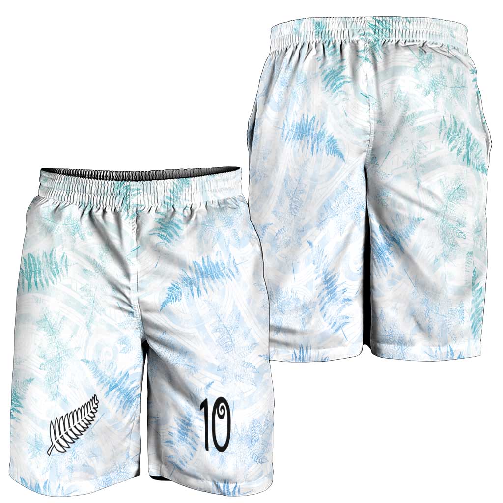 Custom New Zealand Football Shorts for Men The Whites-Aotearoa Inspired - Polynesian Pride