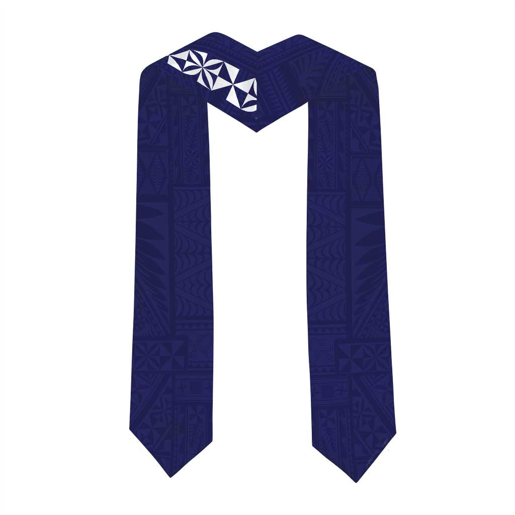 Custom Queen Salote College Graduation Stole Tongan Ngatu Pattern LT05 - Polynesian Pride