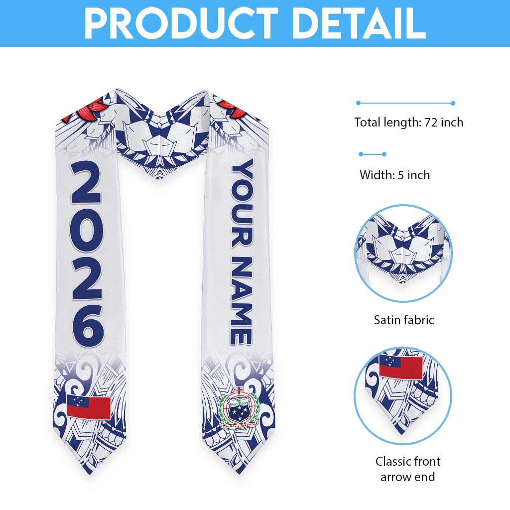 Custom Samoa Graduation Stole Samoan Ula Fala LT05 - Polynesian Pride