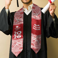 Custom Tonga Graduation Stole Tongan Ngatu Pattern
