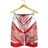 Custom Tonga Rugby Shorts for Men Ngatu Motifs and Pacific Patterns