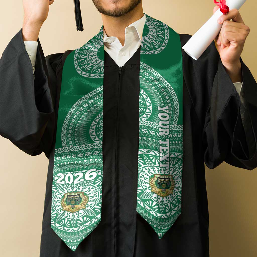 Custom Tonga Saineha High School Graduation Stole Class Of Year Tongan Ngatu Pattern LT14 - Polynesian Pride