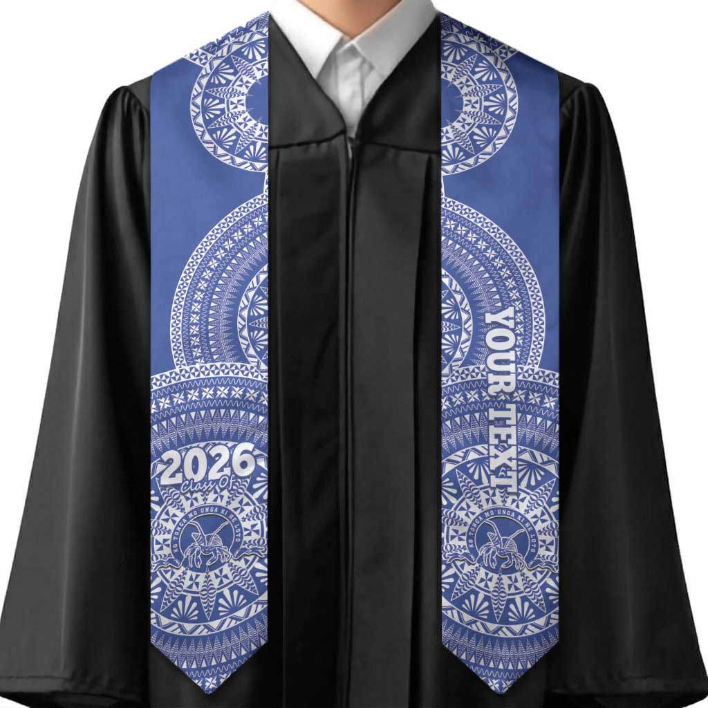 Custom Tupou Tonga College Graduation Stole Class Of Year Tongan Ngatu Pattern LT14 - Polynesian Pride