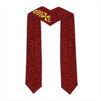Custom Vavau High School Graduation Stole Tongan Ngatu Pattern LT05 - Polynesian Pride