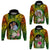 Custom Photo Polynesian Tribal Hoodie with Tropical Flower CTM09 - Polynesian Pride