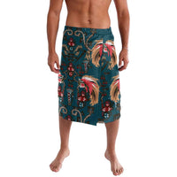 Dark Cyan Blue Bird of Batik Papua Lavalava Exotic Natural Wealth of Papua - Polynesian Pride