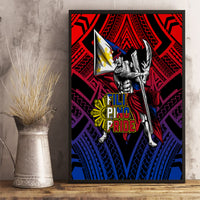 Filipinos Lapu-lapu Hero Canvas Wall Art Philippines Flag and Sun DT02 - Polynesian Pride
