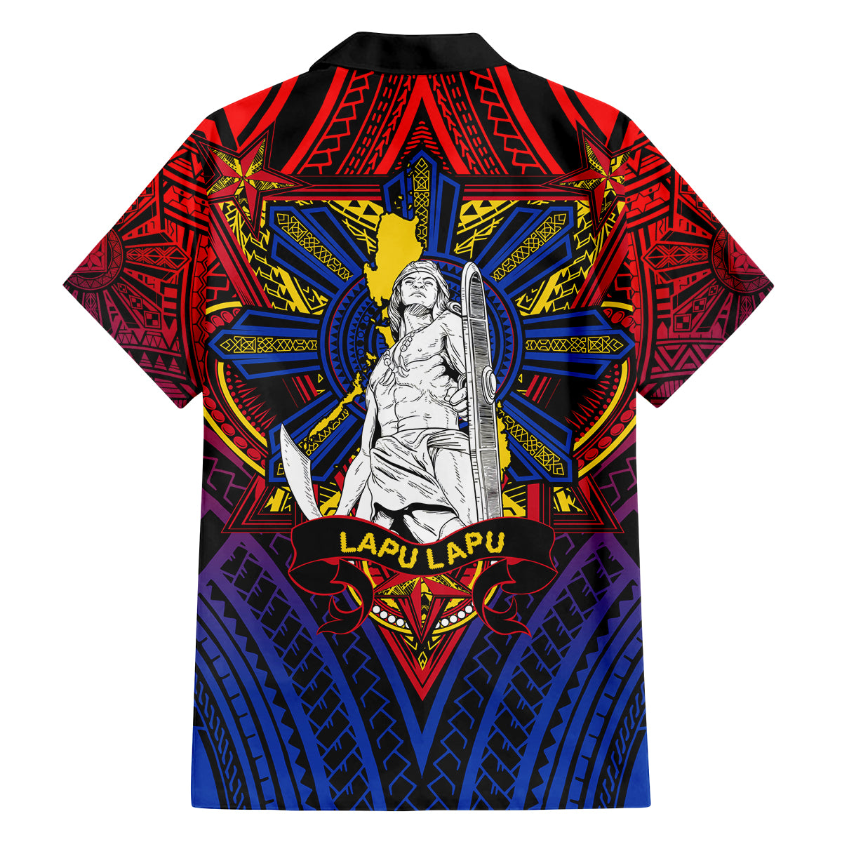 Filipinos Lapu-lapu Hero Family Matching Summer Maxi Dress and Hawaiian Shirt Philippines Flag and Sun DT02 - Polynesian Pride