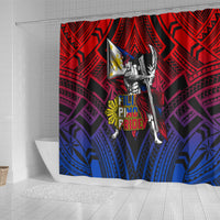 Filipinos Lapu-lapu Hero Shower Curtain Philippines Flag and Sun DT02 - Polynesian Pride