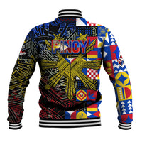 Pinoy Philippines Baseball Jacket Filipino Tattoo Art Style DT02 - Polynesian Pride