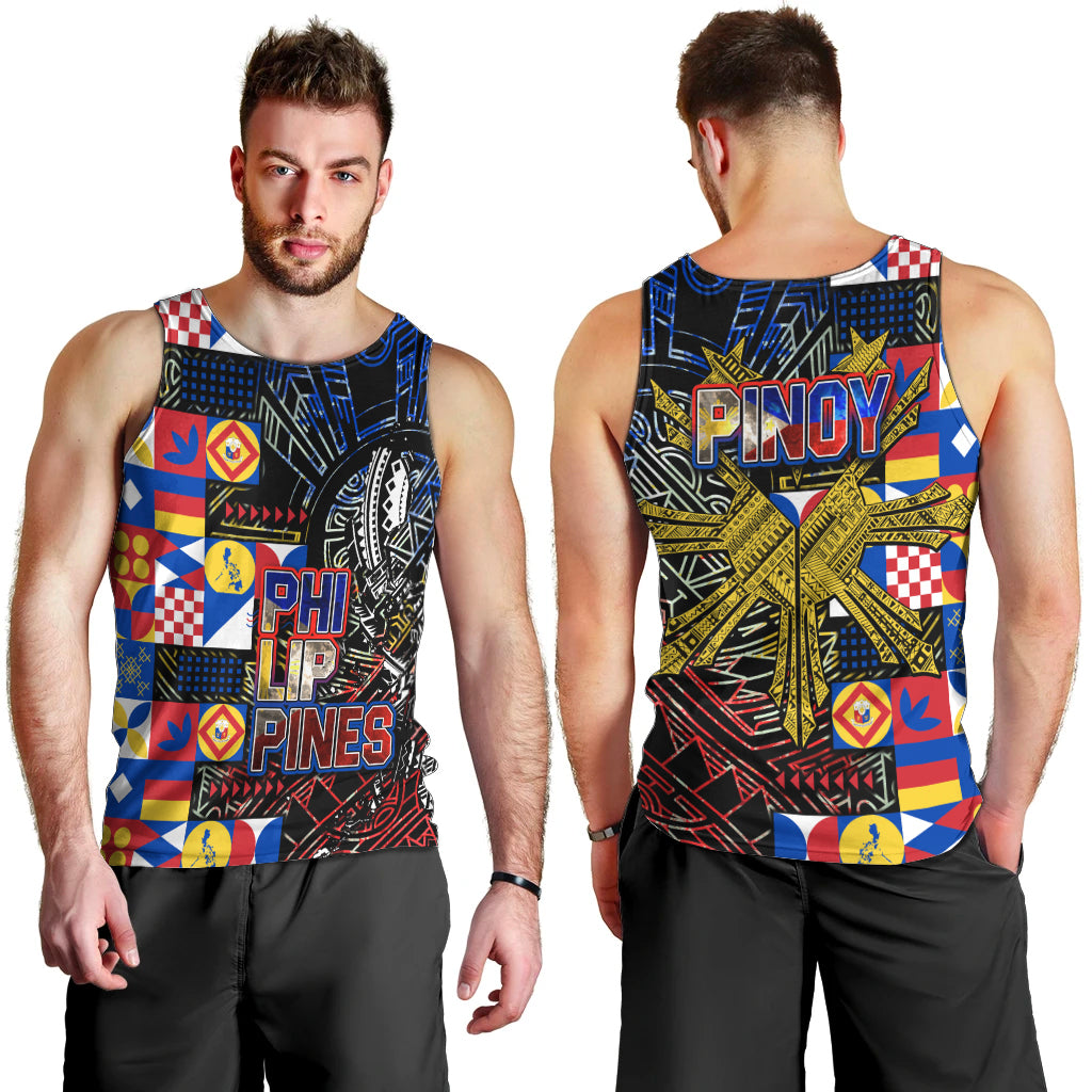 Pinoy Philippines Men Tank Top Filipino Tattoo Art Style DT02 - Polynesian Pride