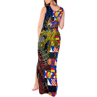Pinoy Philippines Tank Maxi Dress Filipino Tattoo Art Style DT02 - Polynesian Pride