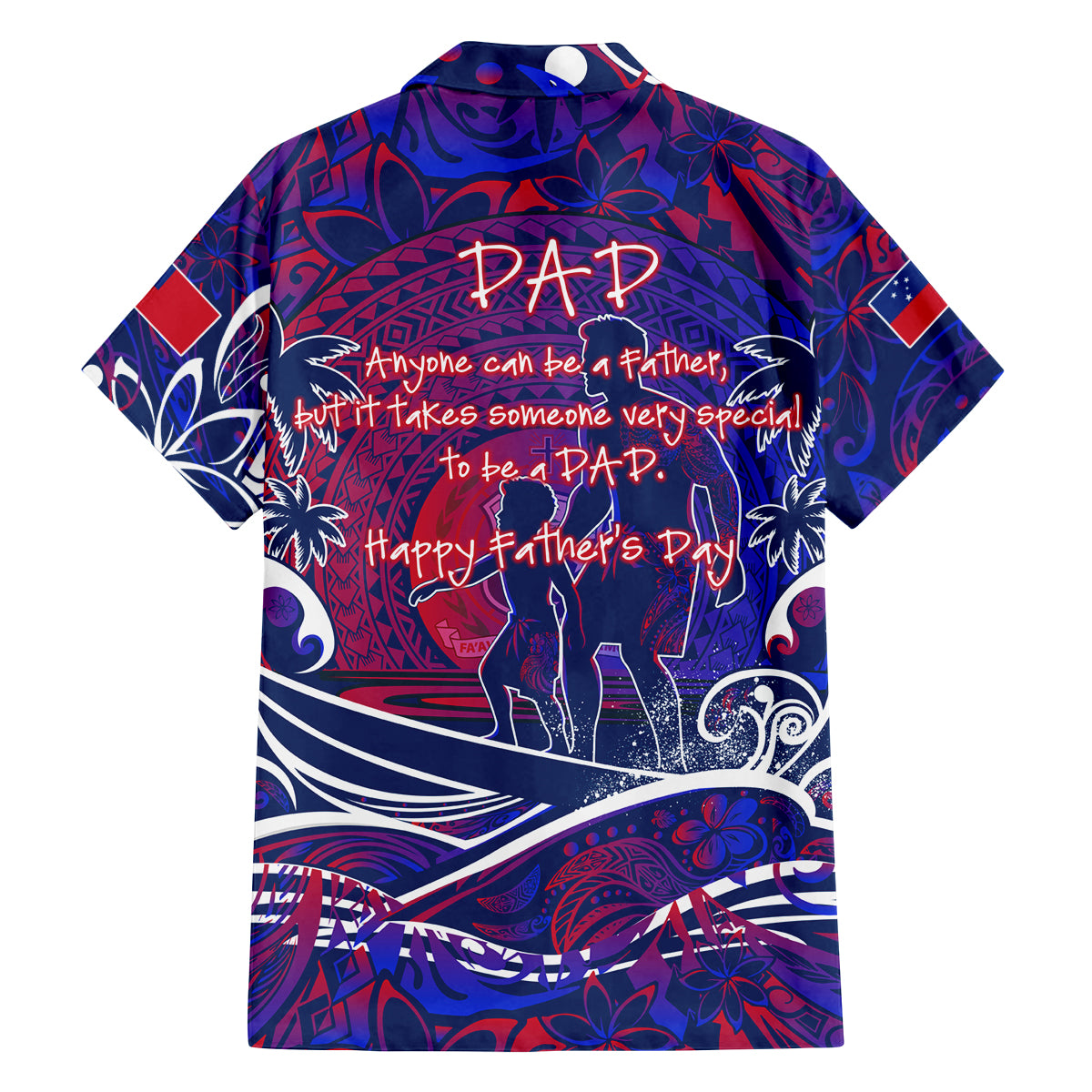 Father's Day Samoa Family Matching Long Sleeve Bodycon Dress and Hawaiian Shirt Special Dad Polynesia Paradise