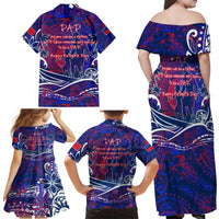 Father's Day Samoa Family Matching Off Shoulder Maxi Dress and Hawaiian Shirt Special Dad Polynesia Paradise