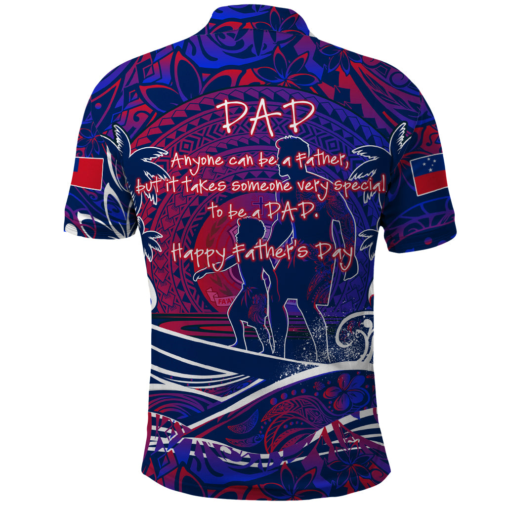 Father's Day Samoa Polo Shirt Special Dad Polynesia Paradise