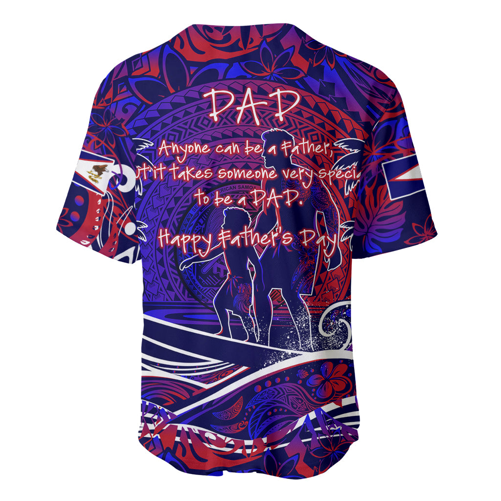 Father's Day American Samoa Baseball Jersey Special Dad Polynesia Paradise DT02 - Polynesian Pride
